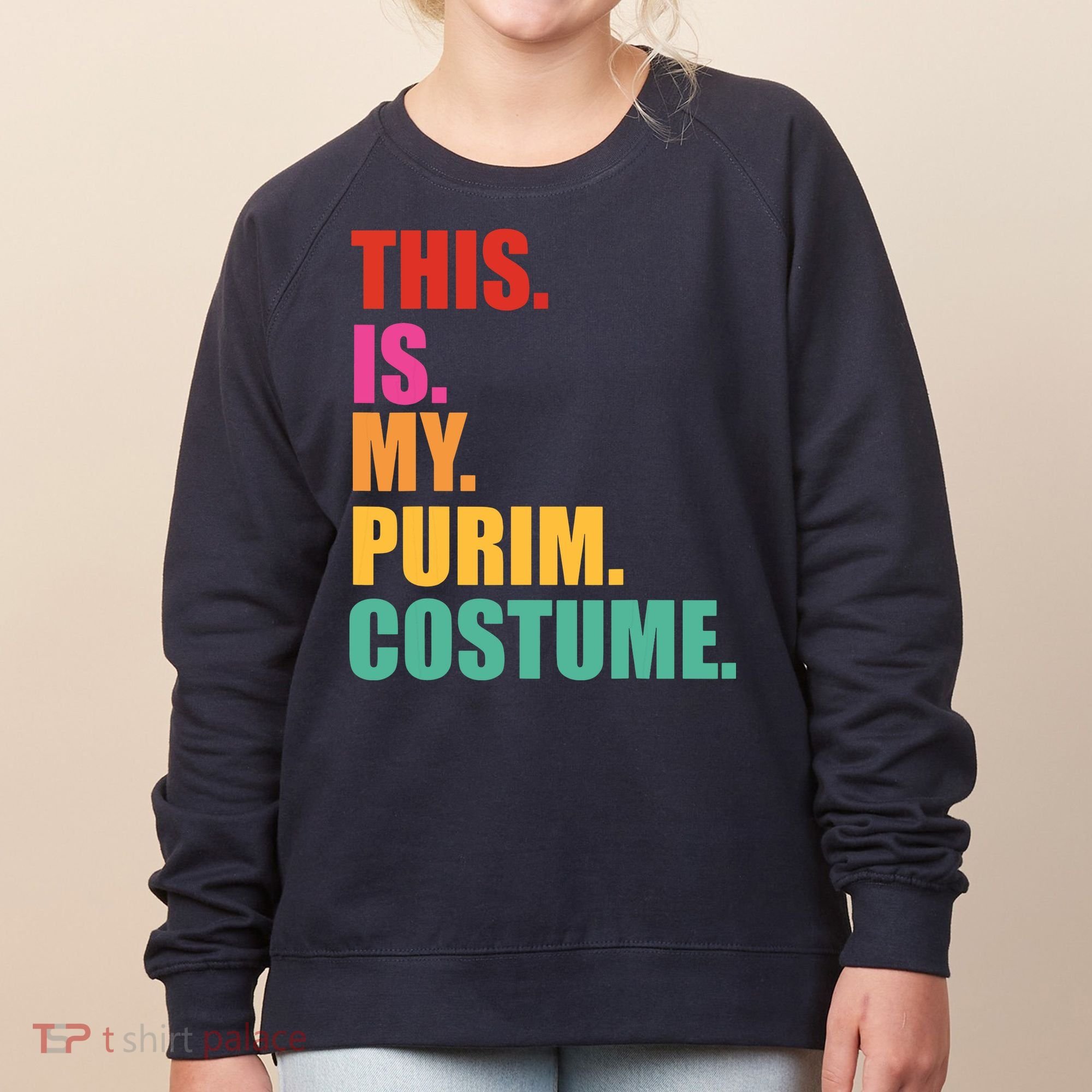 This Is My Purim Costume Funny Jewish Women's Sweatshirt