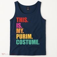 This Is My Purim Costume Funny Jewish Tank Top thumb 2