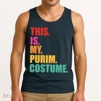 This Is My Purim Costume Funny Jewish Tank Top thumb 3