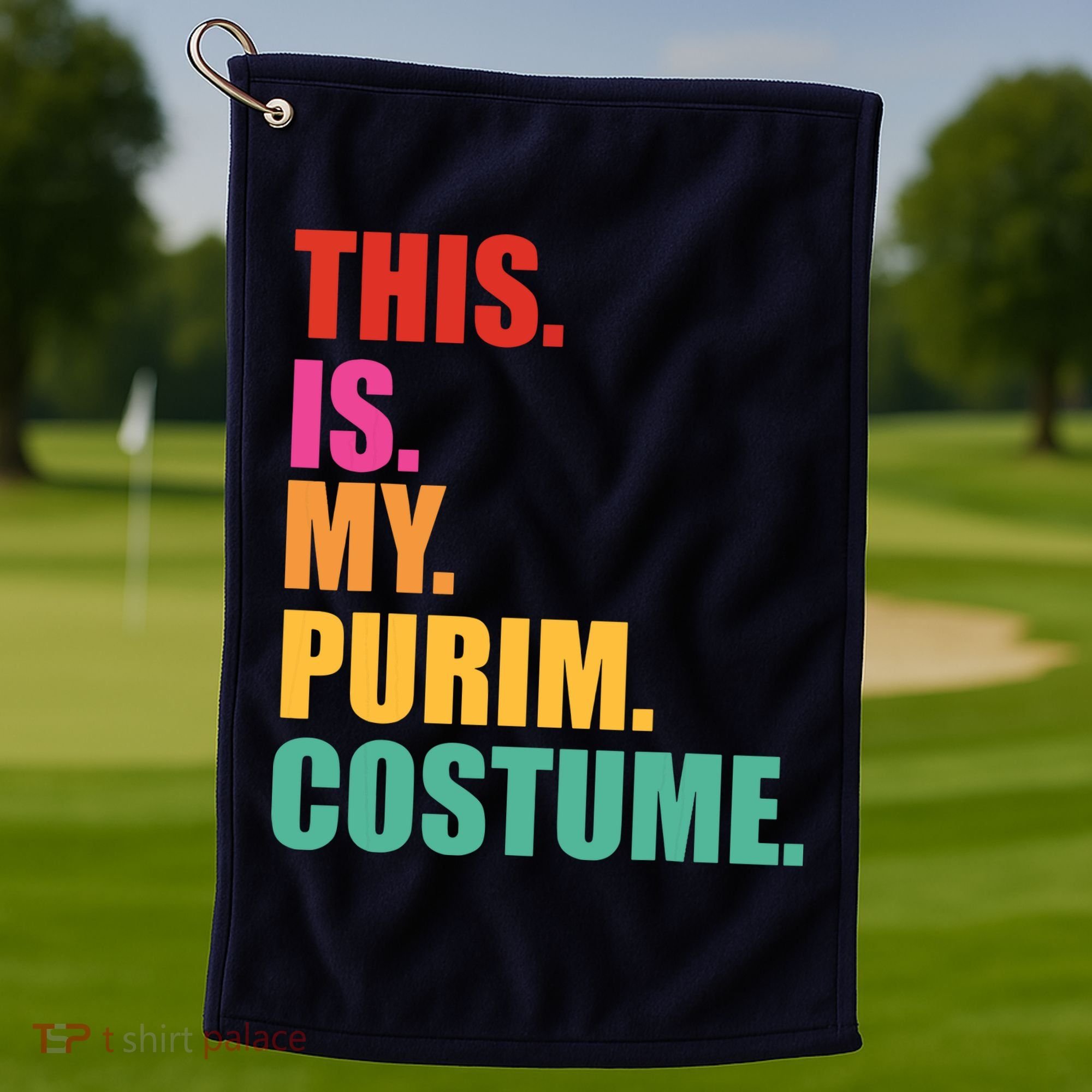 This Is My Purim Costume Funny Jewish Golf Towel