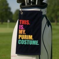This Is My Purim Costume Funny Jewish Golf Towel thumb 2