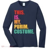 This Is My Purim Costume Funny Jewish Women's Long Sleeve Shirt thumb 0