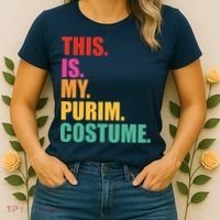 This Is My Purim Costume Funny Jewish Women's T-Shirt thumb 2
