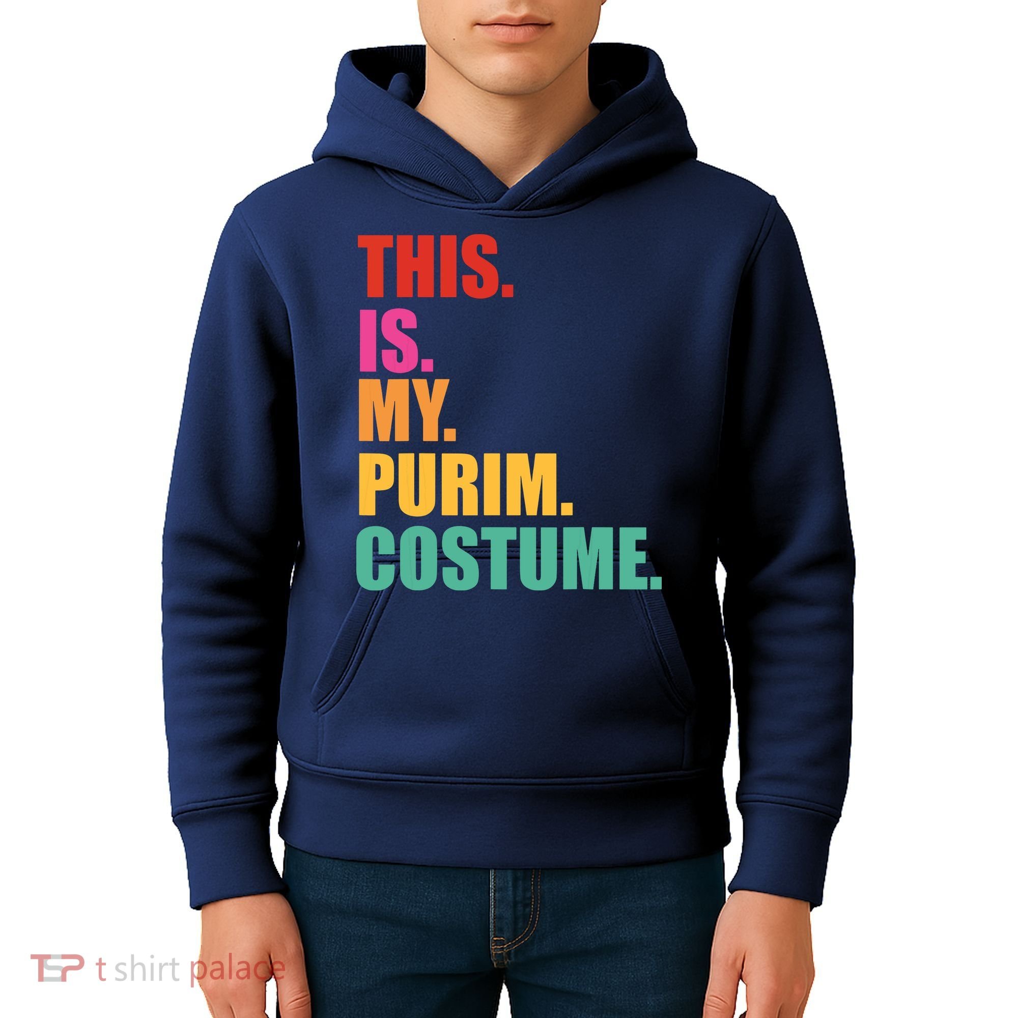 This Is My Purim Costume Funny Jewish Kids Hoodie