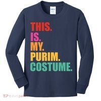 This Is My Purim Costume Funny Jewish Kids Long Sleeve Shirt thumb 0