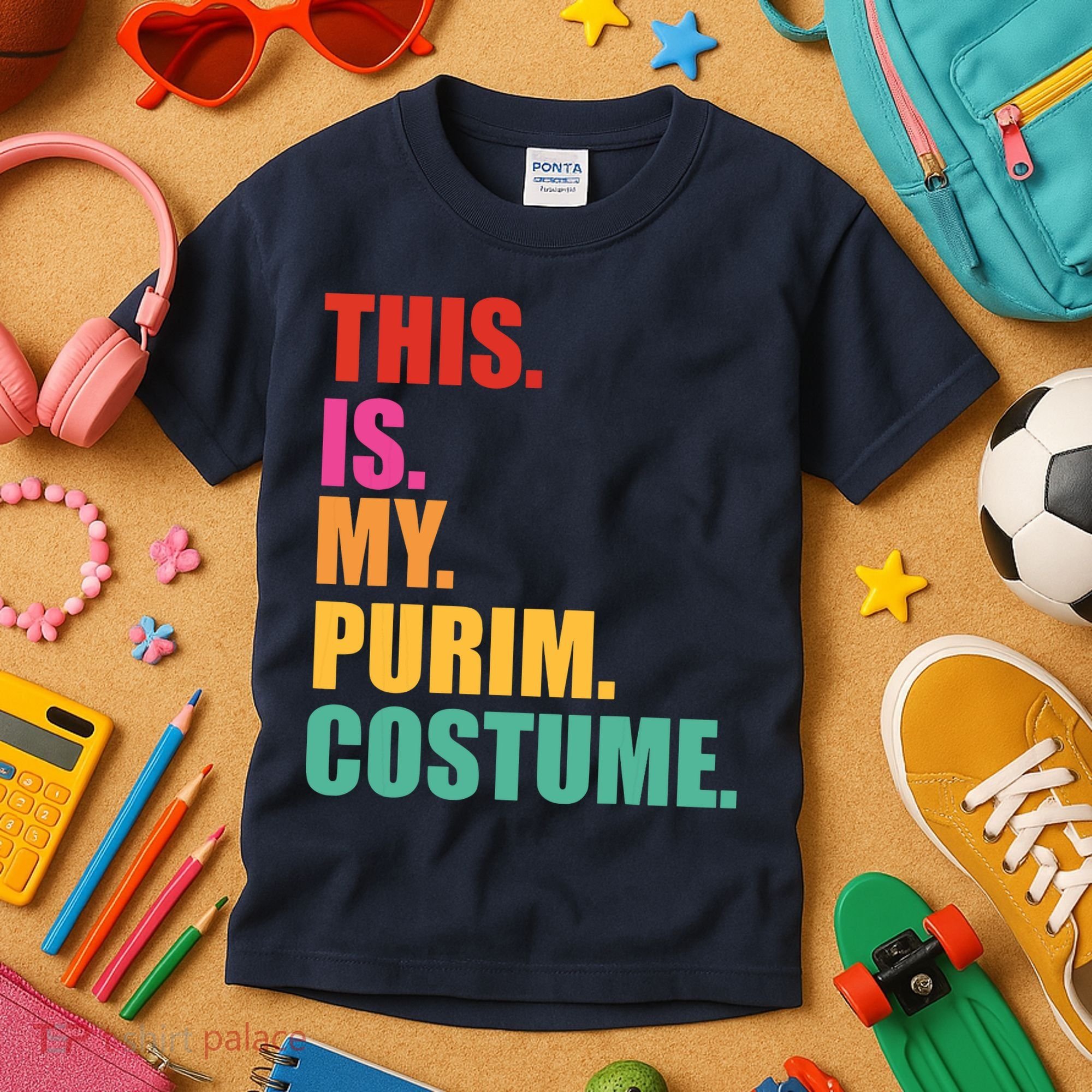 This Is My Purim Costume Funny Jewish Kids T-Shirt