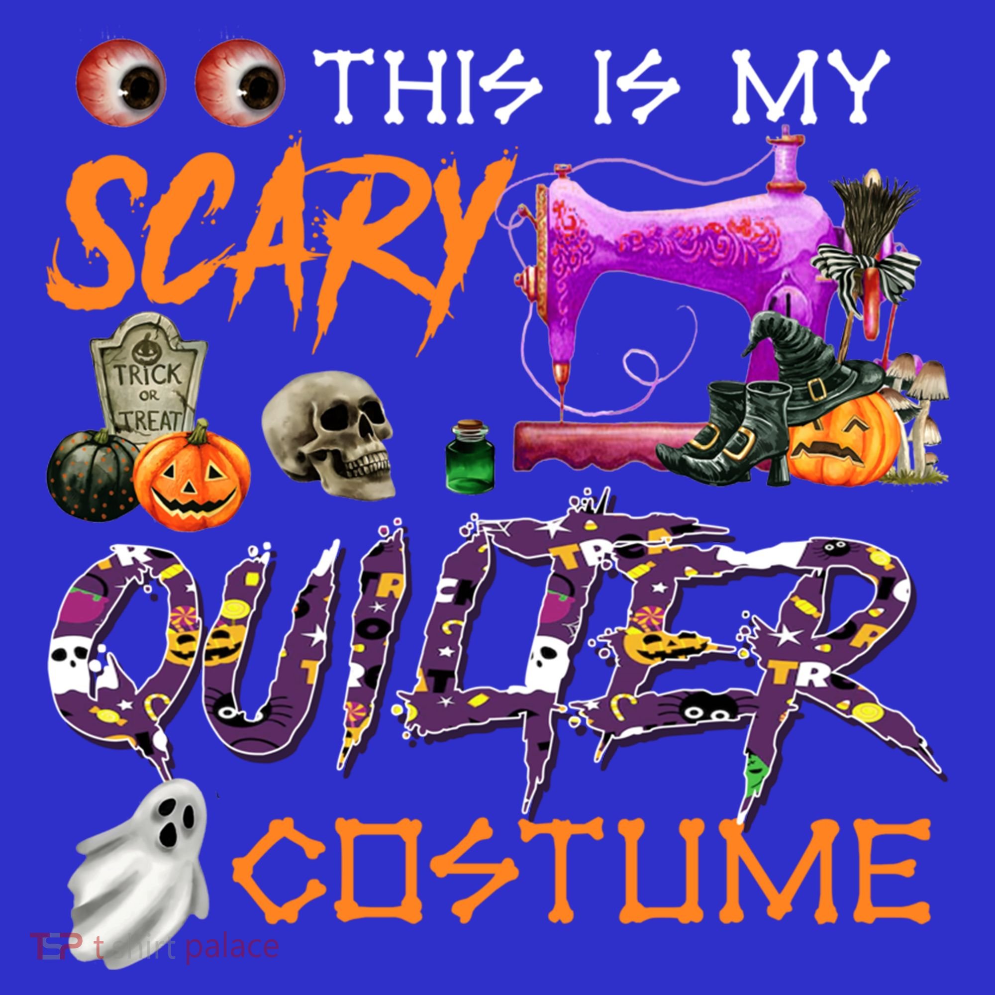 This Is My Scary Quilter Costume Halloween Gift Sweatshirt