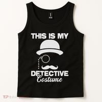 This Is My Detective Costume True Crime Lover Investigator Tank Top thumb 2