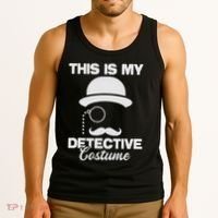 This Is My Detective Costume True Crime Lover Investigator Tank Top thumb 3