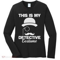 This Is My Detective Costume True Crime Lover Investigator Women's Long Sleeve Shirt thumb 0