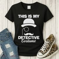This Is My Detective Costume True Crime Lover Investigator Women's T-Shirt thumb 3
