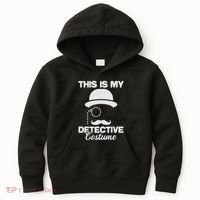 This Is My Detective Costume True Crime Lover Investigator Kids Hoodie thumb 0