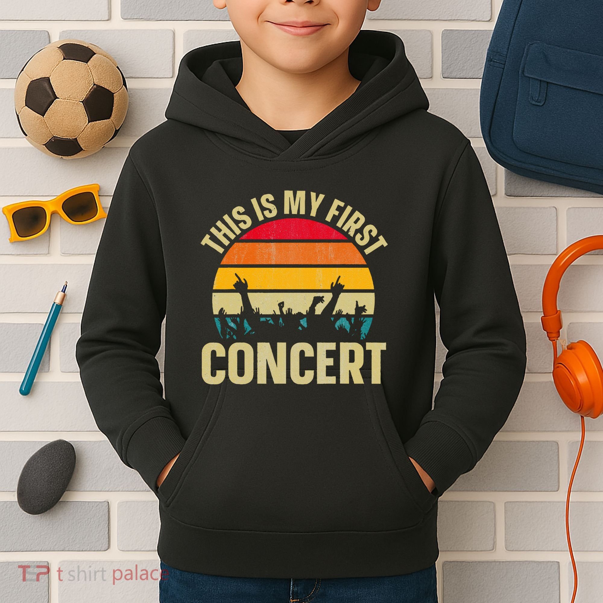 This Is My First Concert Kids Hoodie