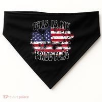This Is My Pride Flag USA American Patriotic USA-Made Doggie Bandana thumb 0