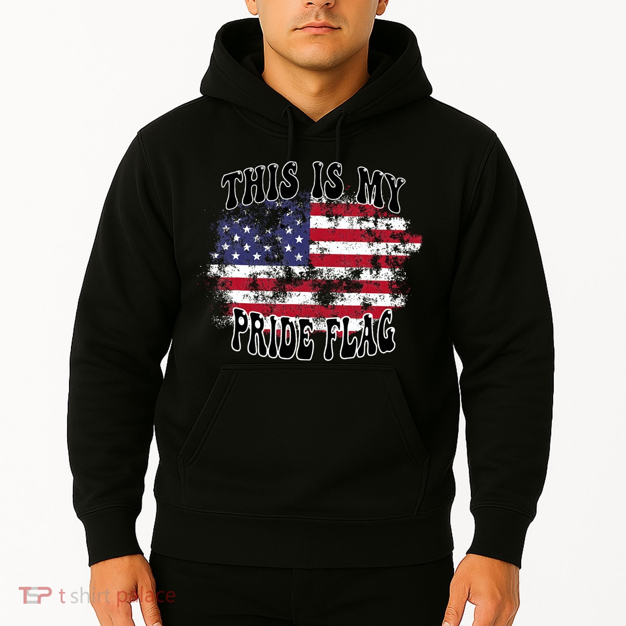 This Is My Pride Flag USA American Patriotic Hoodie