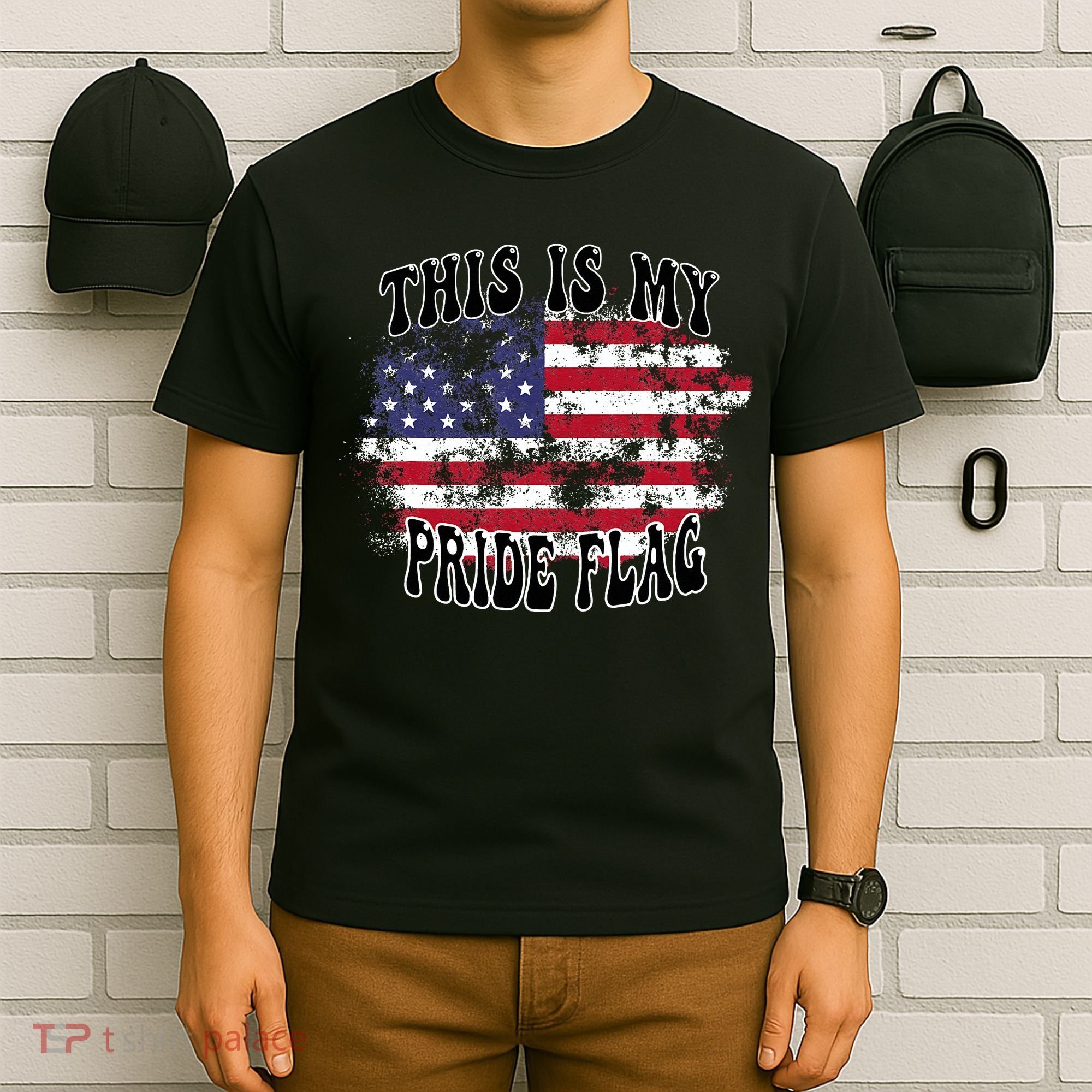 This Is My Pride Flag USA American Patriotic T-Shirt