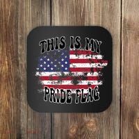 This Is My Pride Flag USA American Patriotic Coaster thumb 0