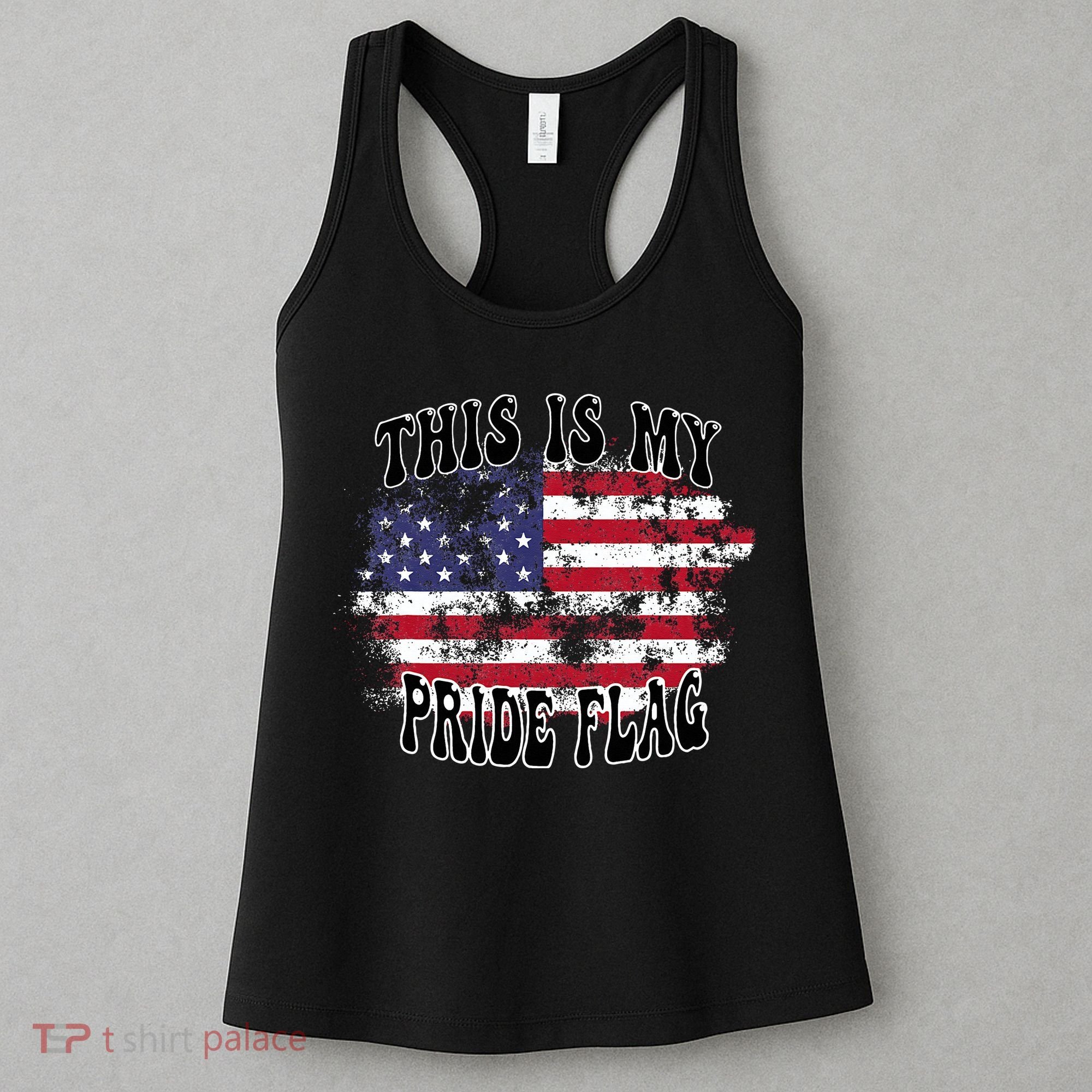 This Is My Pride Flag USA American Patriotic Women's Tank Top