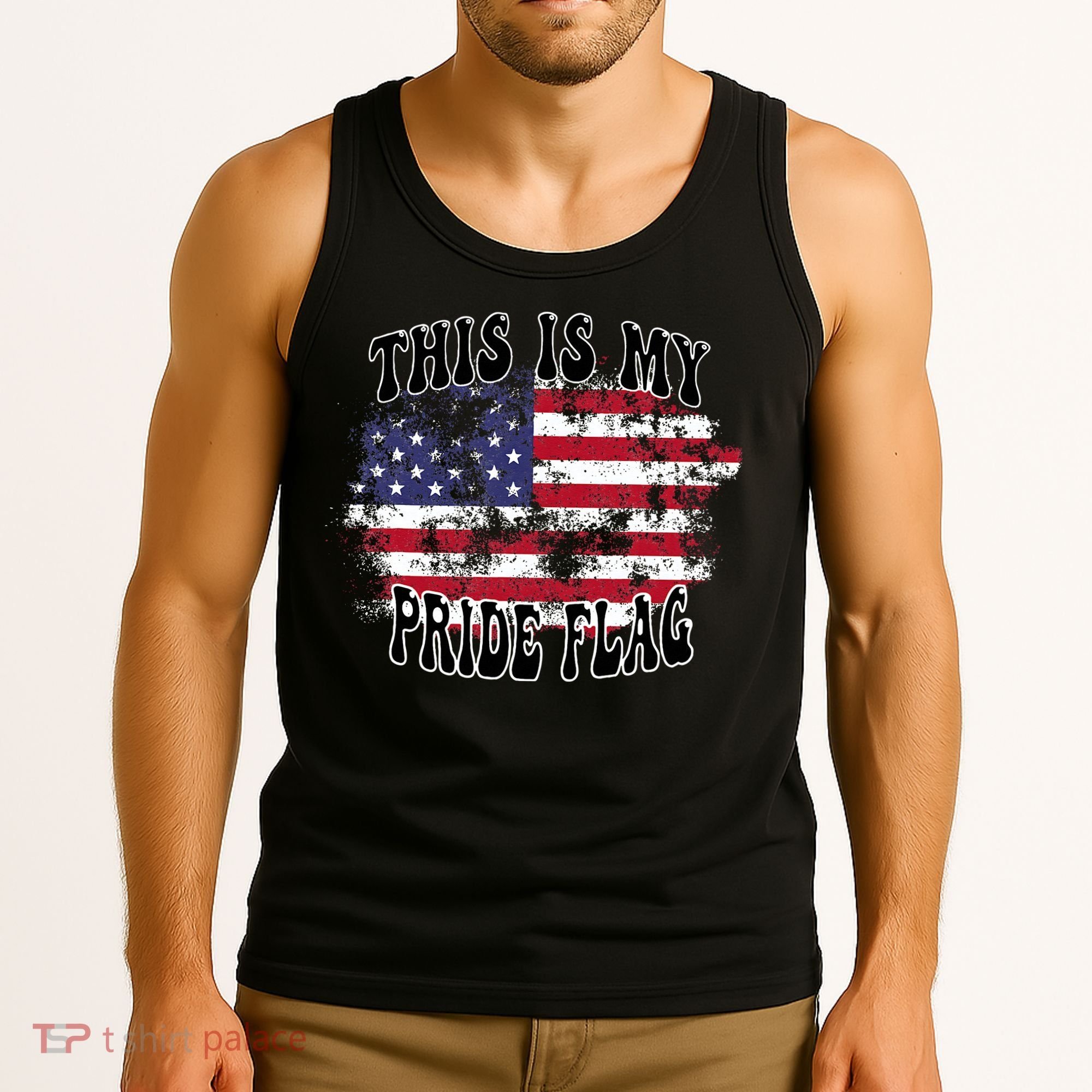 This Is My Pride Flag USA American Patriotic Tank Top