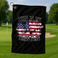 This Is My Pride Flag USA American Patriotic Golf Towel thumb 1