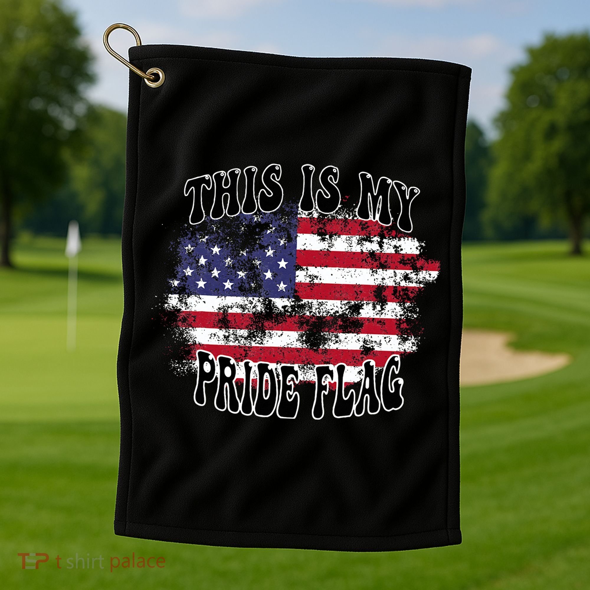 This Is My Pride Flag USA American Patriotic Golf Towel