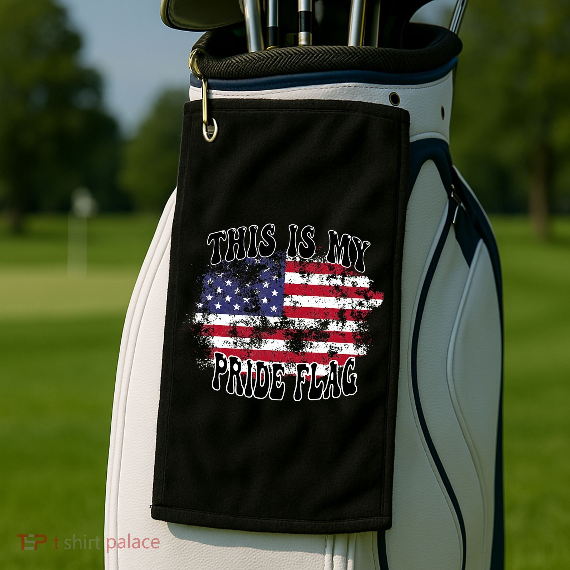 This Is My Pride Flag USA American Patriotic Golf Towel