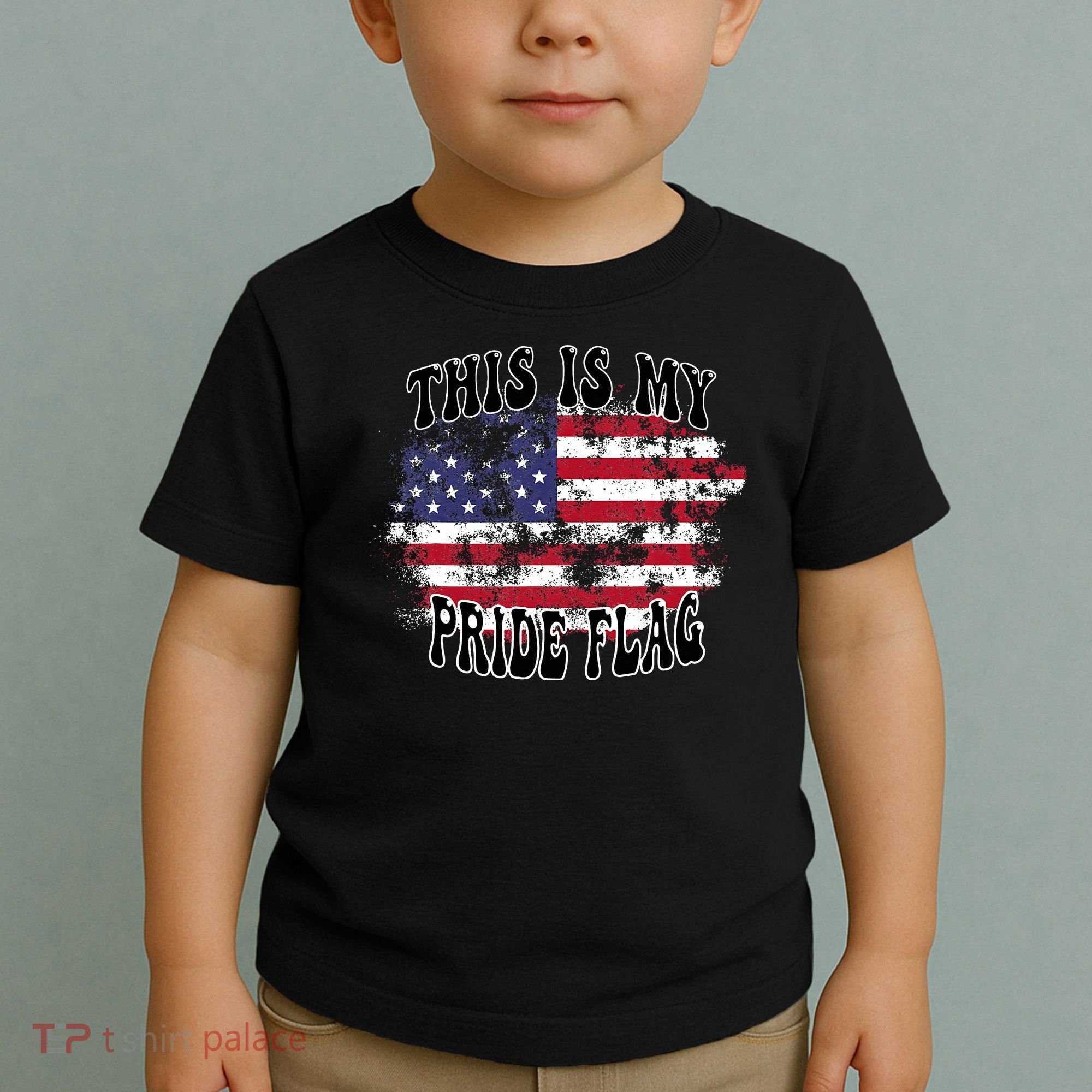 This Is My Pride Flag USA American Patriotic Toddler T-Shirt