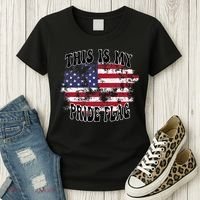 This Is My Pride Flag USA American Patriotic Women's T-Shirt thumb 3
