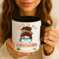 This Is My Hawaiian Gift Luau Aloha Pineapple Messy Bun Funny Gift Coffee Mug thumb 3