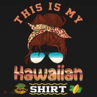 This Is My Hawaiian Gift Luau Aloha Pineapple Messy Bun Funny Gift Women's Hoodie thumb 2