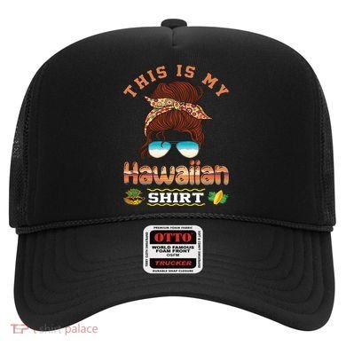 This Is My Hawaiian Gift Luau Aloha Pineapple Messy Bun Funny Gift Hat