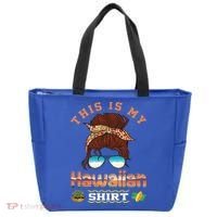 This Is My Hawaiian Gift Luau Aloha Pineapple Messy Bun Funny Gift Tote Bag thumb 0