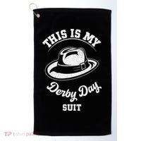 This Is My Derby Day Suit Funny Horse Racing Derby Day Golf Towel thumb 0