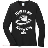 This Is My Derby Day Suit Funny Horse Racing Derby Day Women's Long Sleeve Shirt thumb 0