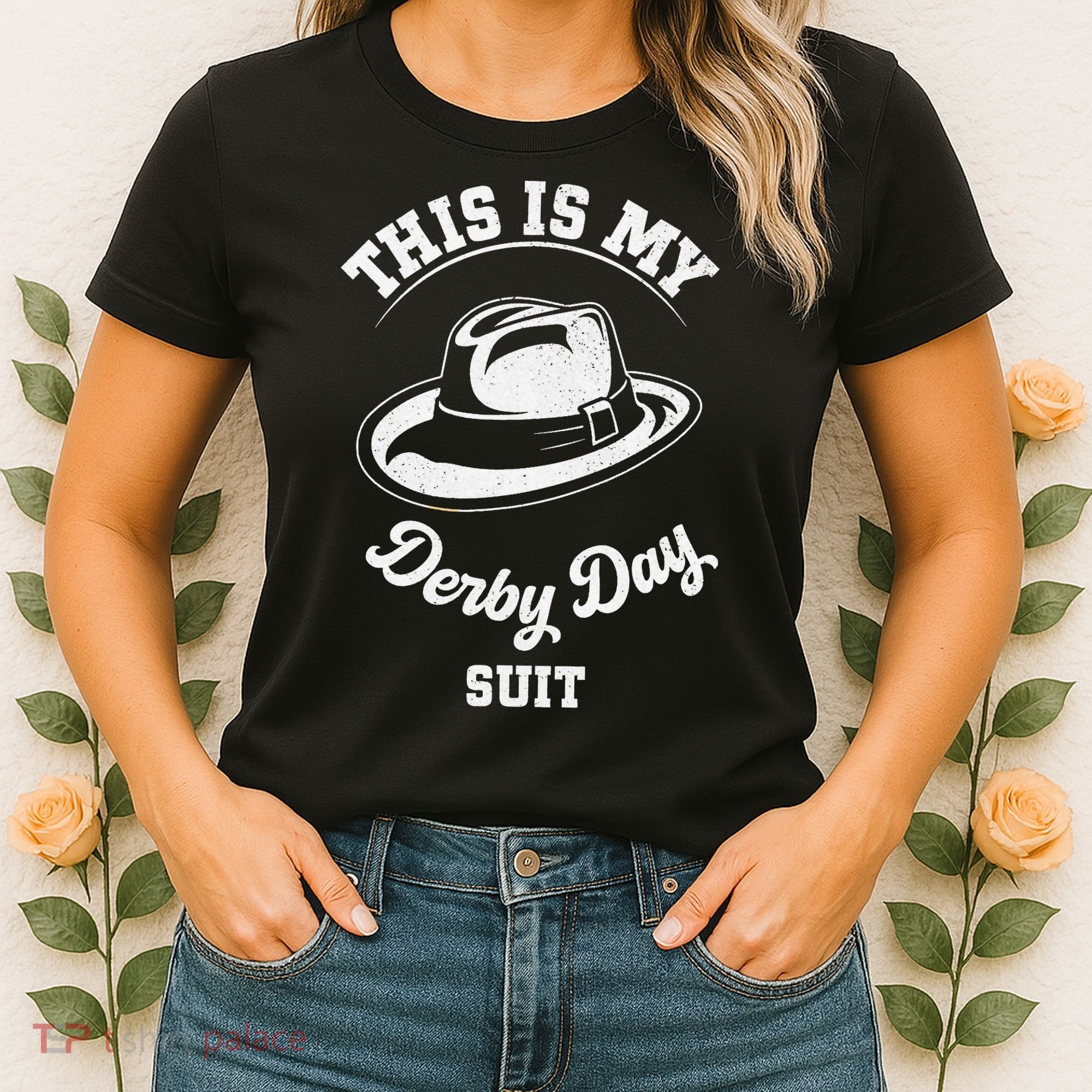 This Is My Derby Day Suit Funny Horse Racing Derby Day Women's T-Shirt