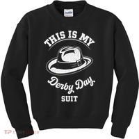 This Is My Derby Day Suit Funny Horse Racing Derby Day Kids Sweatshirt thumb 0