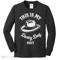 This Is My Derby Day Suit Funny Horse Racing Derby Day Kids Long Sleeve Shirt thumb 0
