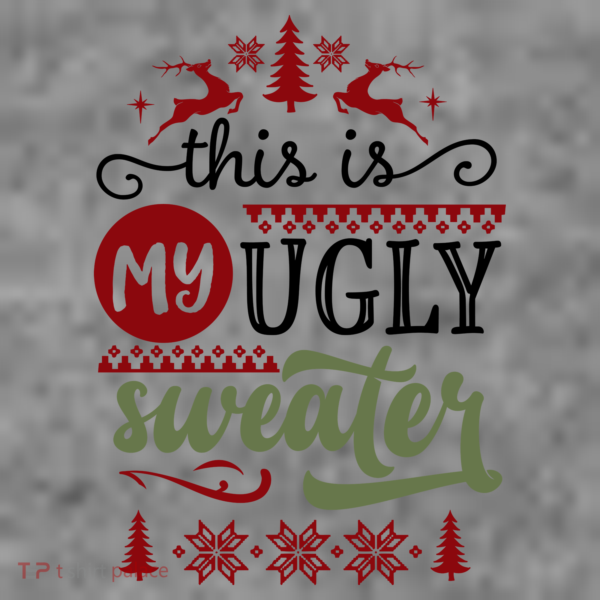 This Is My Ugly Sweater Christmas Toddler Hoodie
