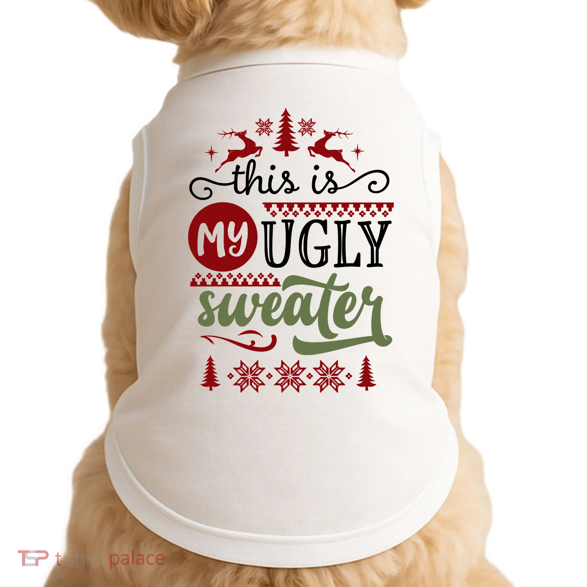 This Is My Ugly Sweater Christmas Doggie Tank