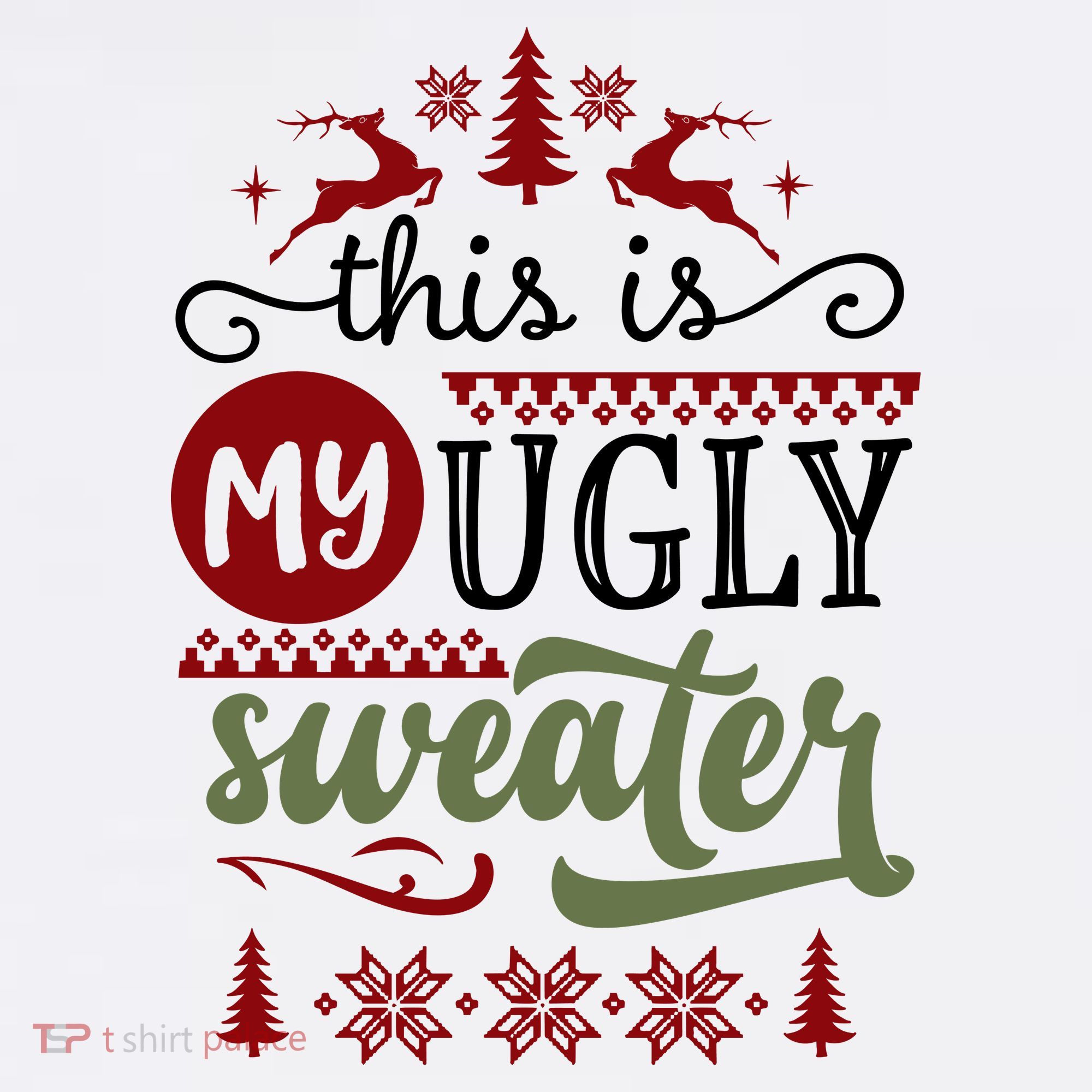 This Is My Ugly Sweater Christmas Doggie Tank
