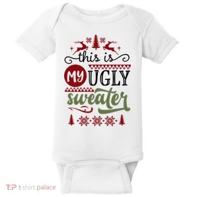 This Is My Ugly Sweater Christmas Baby Bodysuit