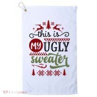 This Is My Ugly Sweater Christmas Golf Towel thumb 0