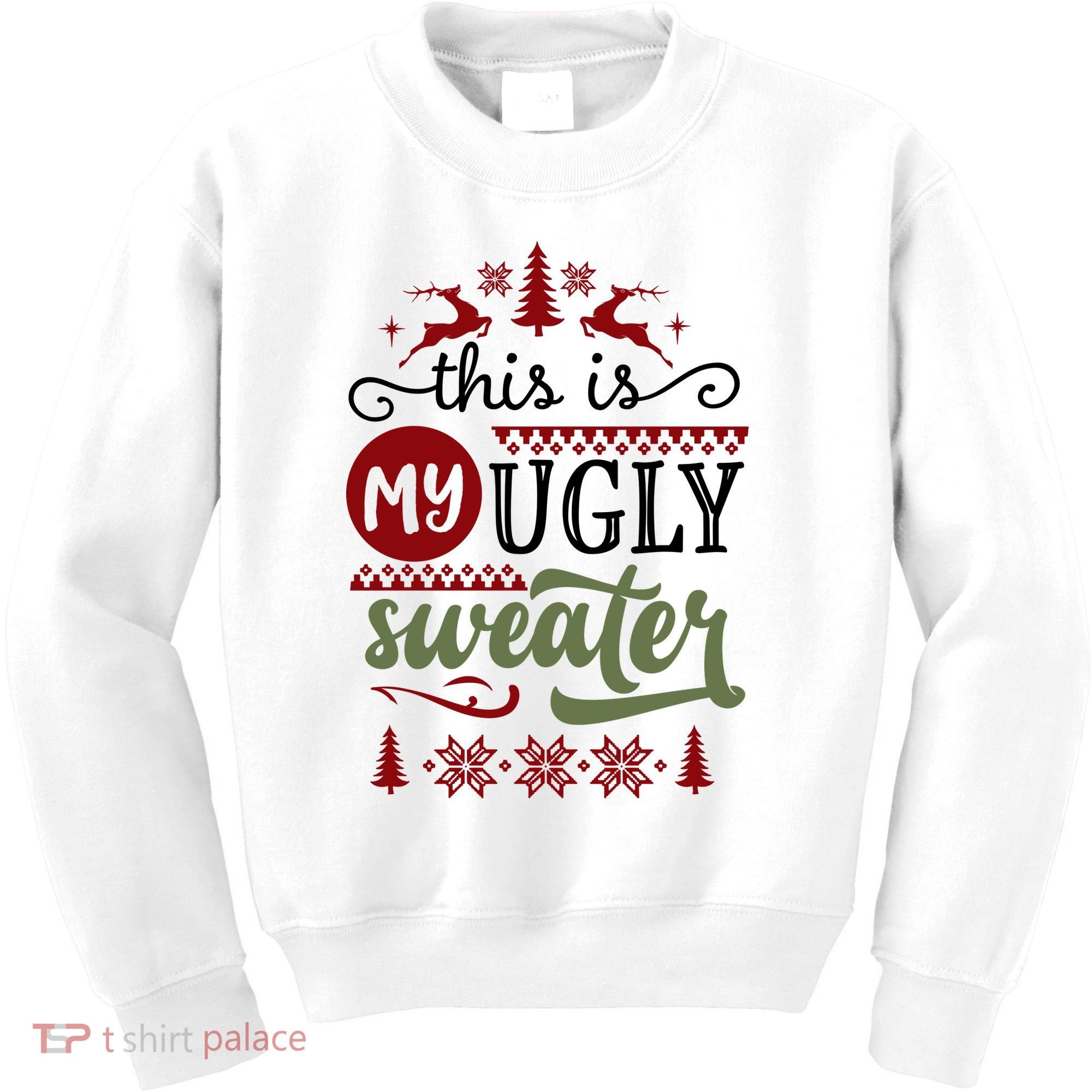 This Is My Ugly Sweater Christmas Kids Sweatshirt