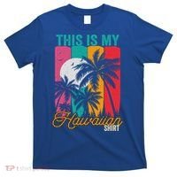 This Is My Hawaiian Gift Retro Vintage Palms Aloha Hawaii Gift T-Shirt thumb 0