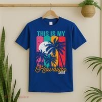 This Is My Hawaiian Gift Retro Vintage Palms Aloha Hawaii Gift T-Shirt thumb 2