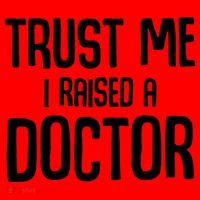 Trust I Me Raised A Doctor Medical Doctor Medicine Student Cool Gift Santa Hat thumb 1