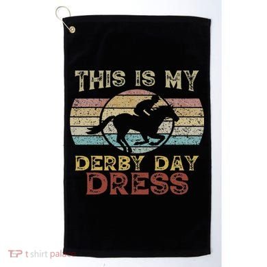 This Is My Human Costume I'm Really A Giraffe Funny Golf Towel