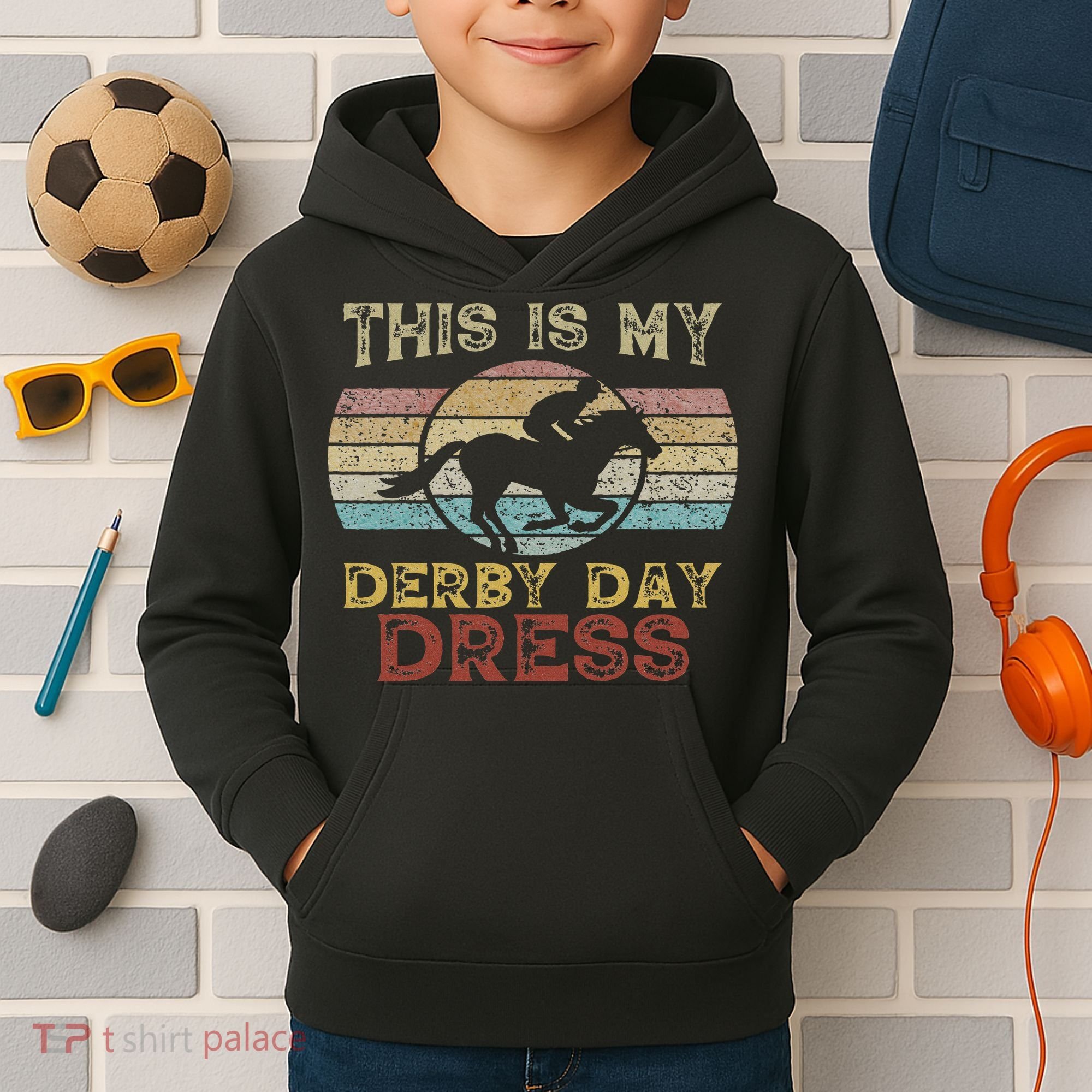 This Is My Human Costume I'm Really A Giraffe Funny Kids Hoodie