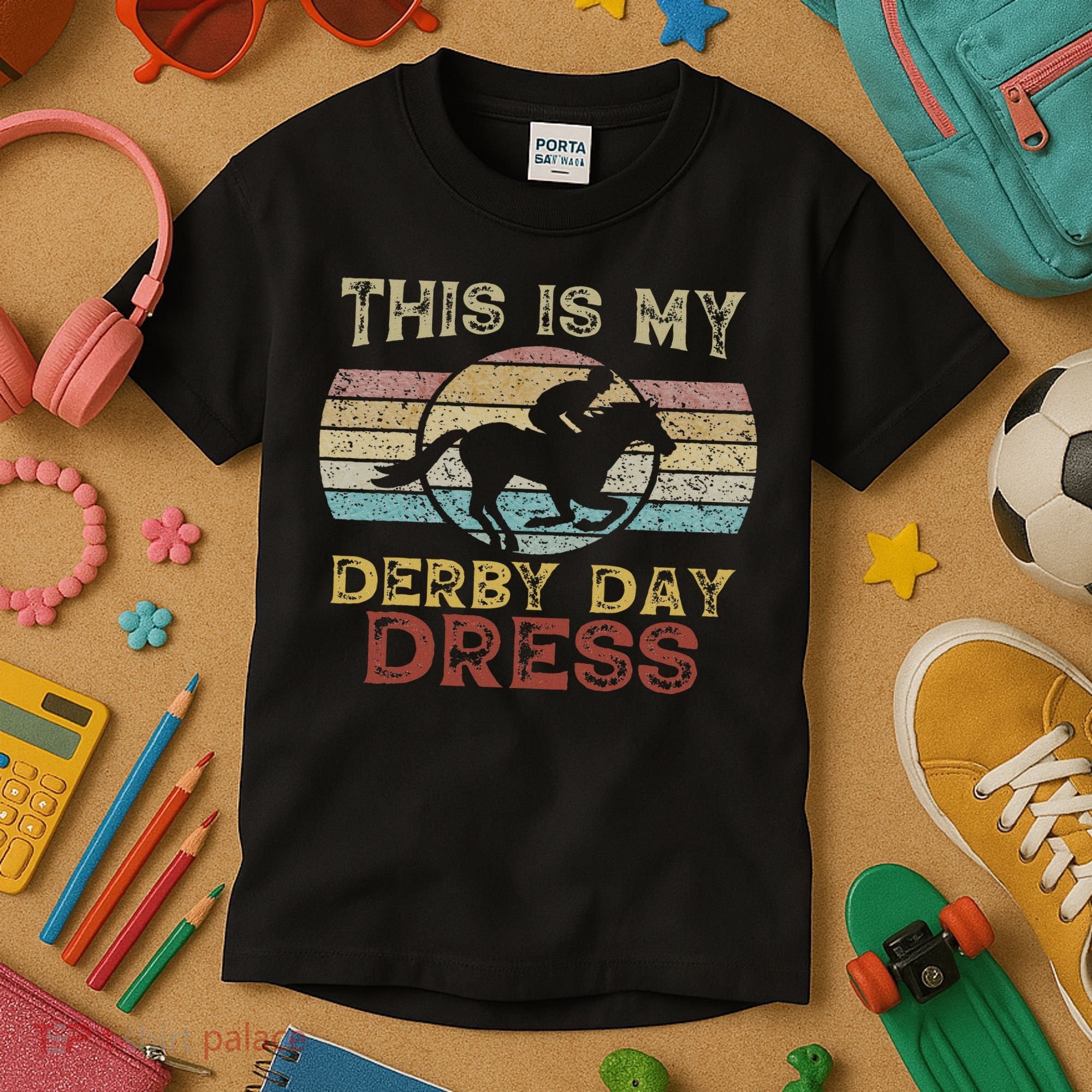 This Is My Human Costume I'm Really A Giraffe Funny Kids T-Shirt