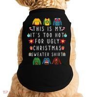 This Is My It's Too Hot For Ugly Christmas Sweaters Funny Doggie Tank thumb 0